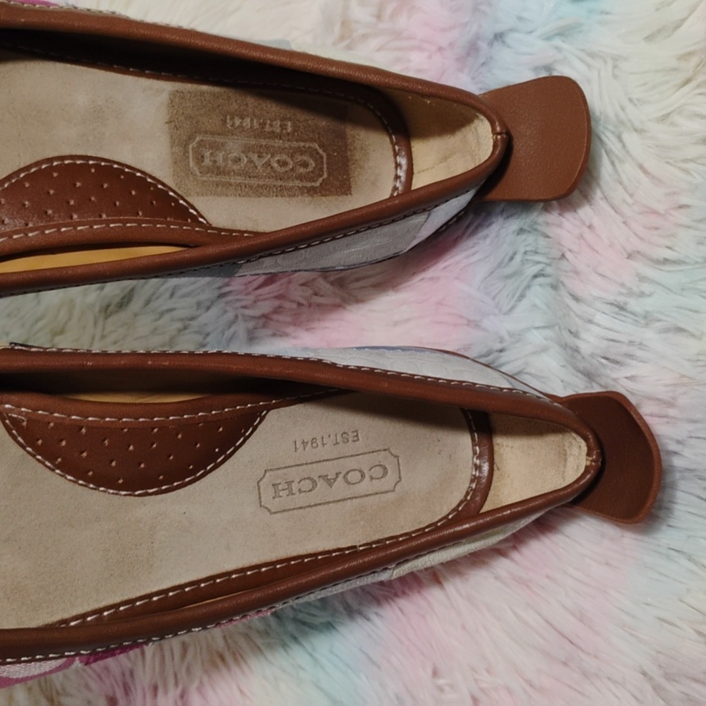 SALE! NWOT Coach Patchwork Jenilee Flats Sz.8.5 No Tags Or Box (X-100 CRATE) - Picture 11 of 16